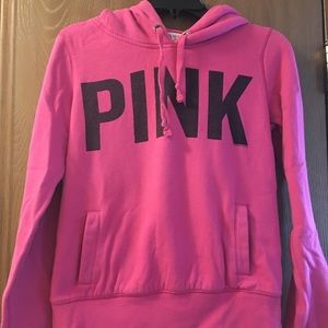 Pink hot pink hoodie